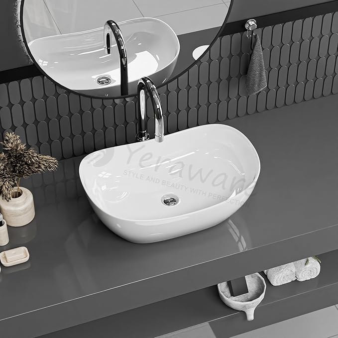 Premium Ceramic Wash Basin for Tabletop & Countertop